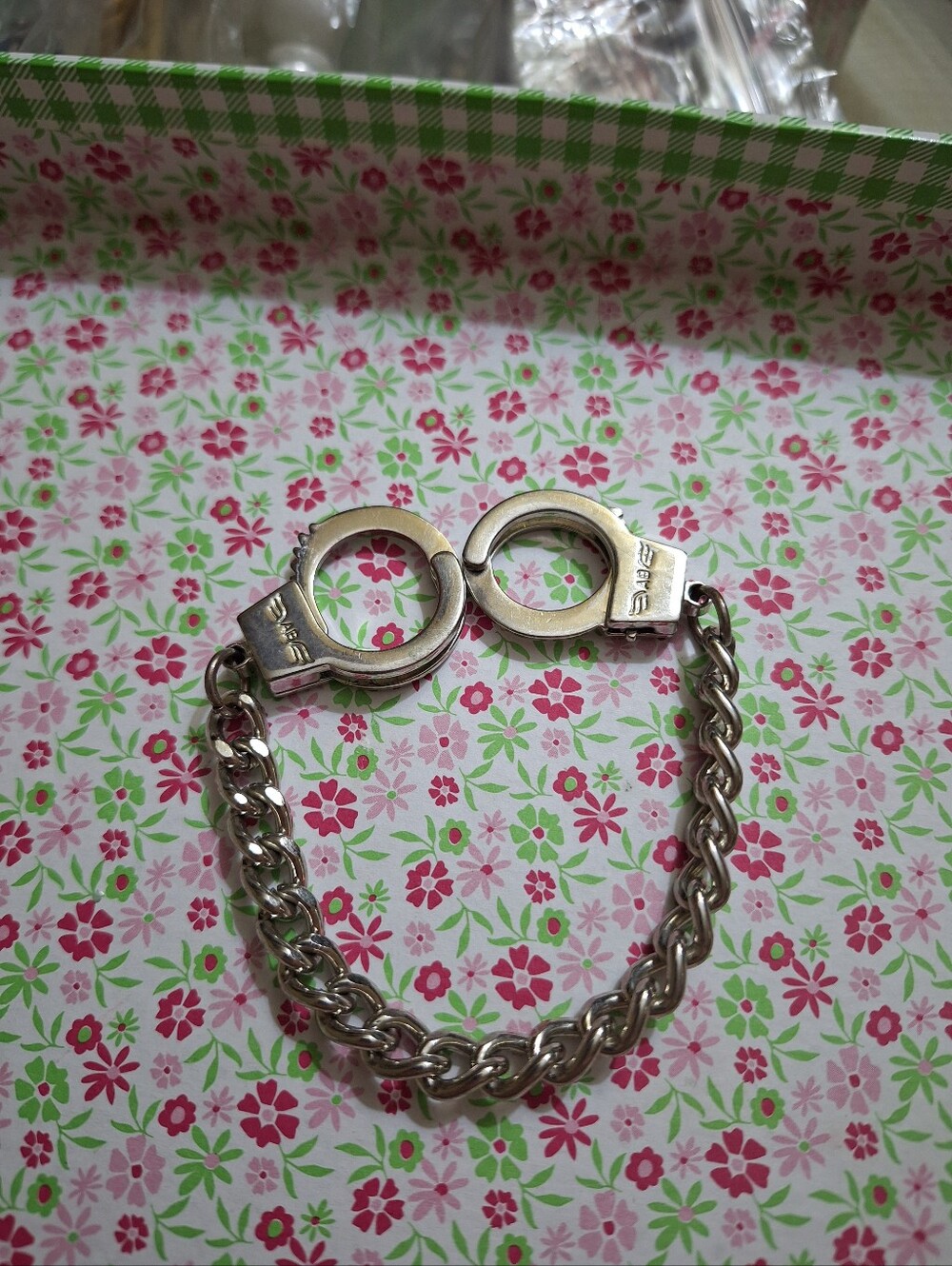 Stainless Steel Handcuff Chain Bracelet